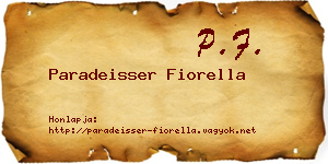 Paradeisser Fiorella névjegykártya